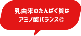 乳由来のたんぱく質は